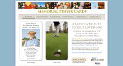 Desktop Screenshot of memorialprayercards.com